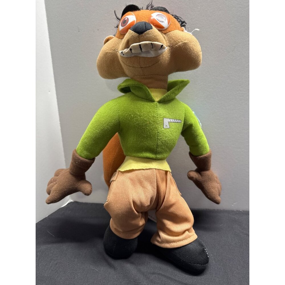 Nanco Foodfight Daredevil Dan Squirrel Stuffed Animal Plush Toy Dare Devil RARE